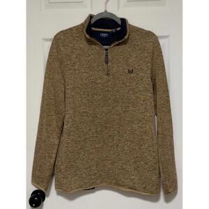 Chaps Jaspe Quarter-zip Sweater Pullover Men Size Medium